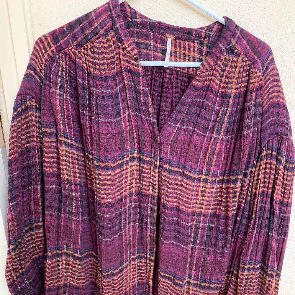 Free People flannel shirt - so warm!